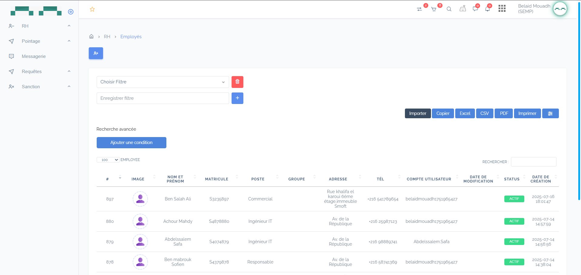 Logiciel de gestion des dossiers RH pour PME et grandes entreprises | SMOFT ERP
