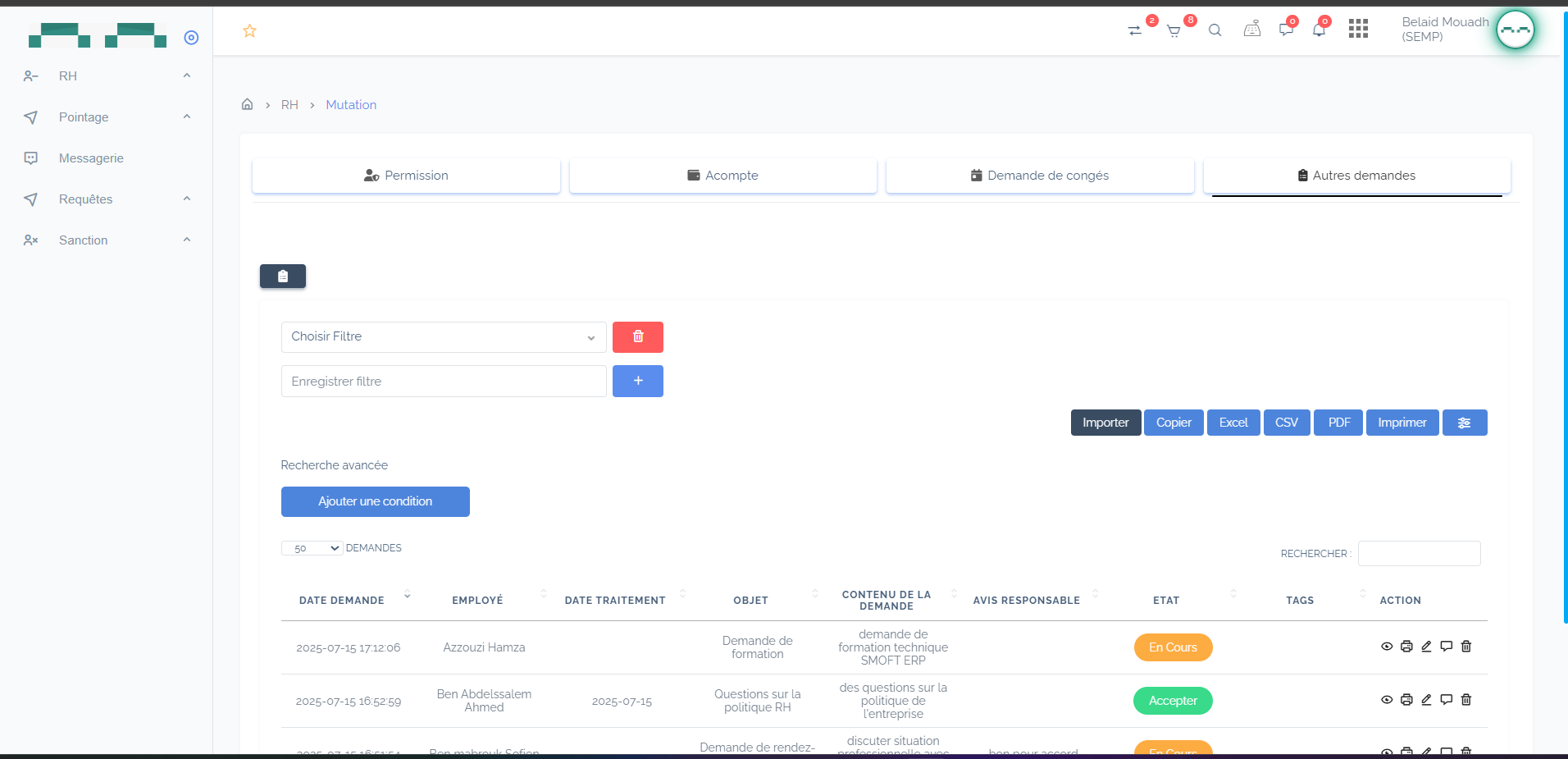 Logiciel de requêtes internes pour l’optimisation de la communication RH | SMOFT ERP
